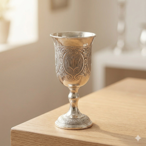 גביע קידוש כסף 925 חרוט
